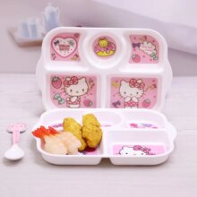 Cartoon Hello Kitty Children’s Dinner Kawaii Plate Cartoon Hello Kitty Children's Dinner Kawaii Plate