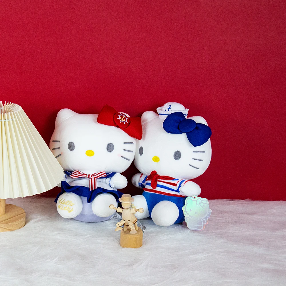 Cartoon Hello Kitty Navy Soft Stuffed Plush Kawaii Toy
