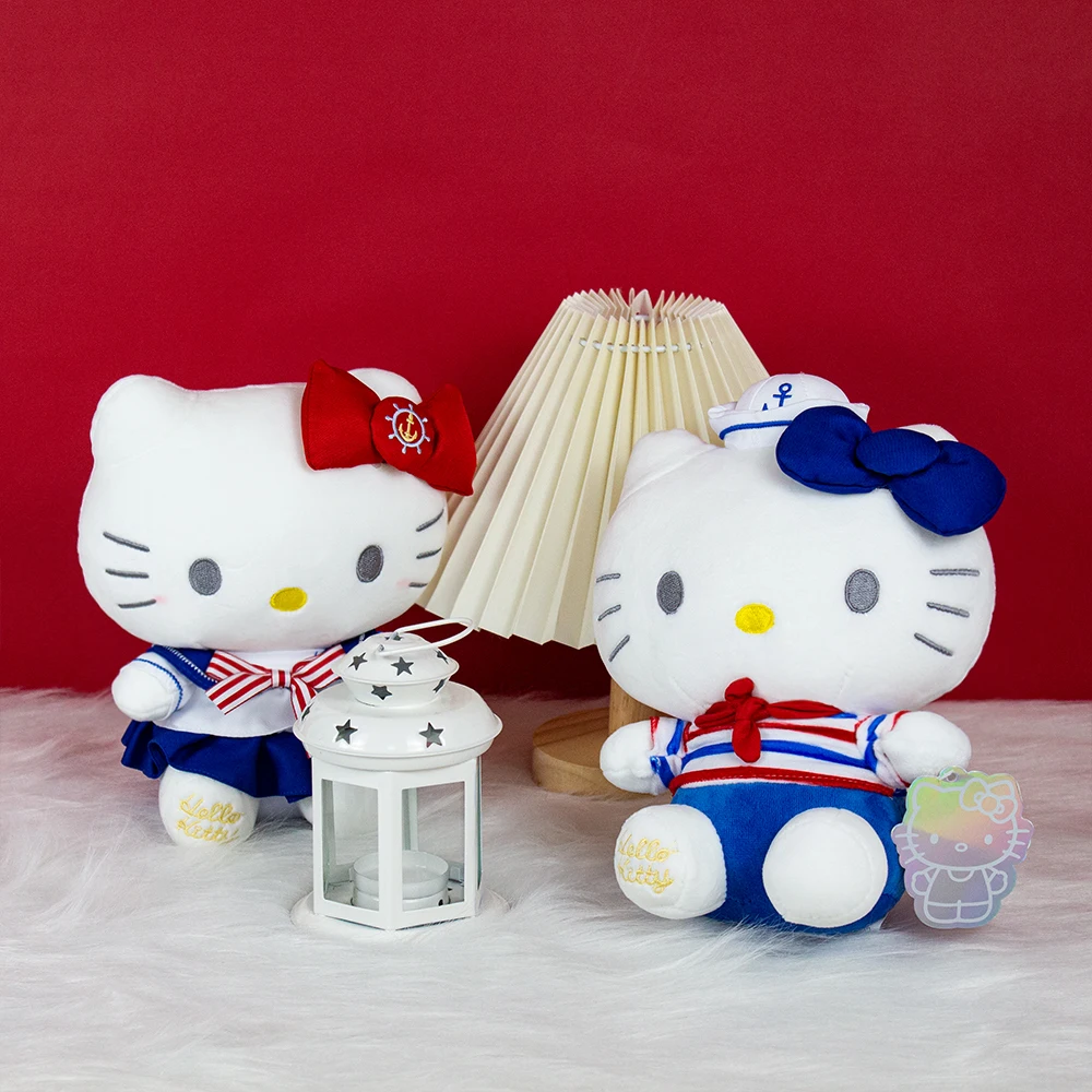 Cartoon Hello Kitty Navy Soft Stuffed Plush Kawaii Toy