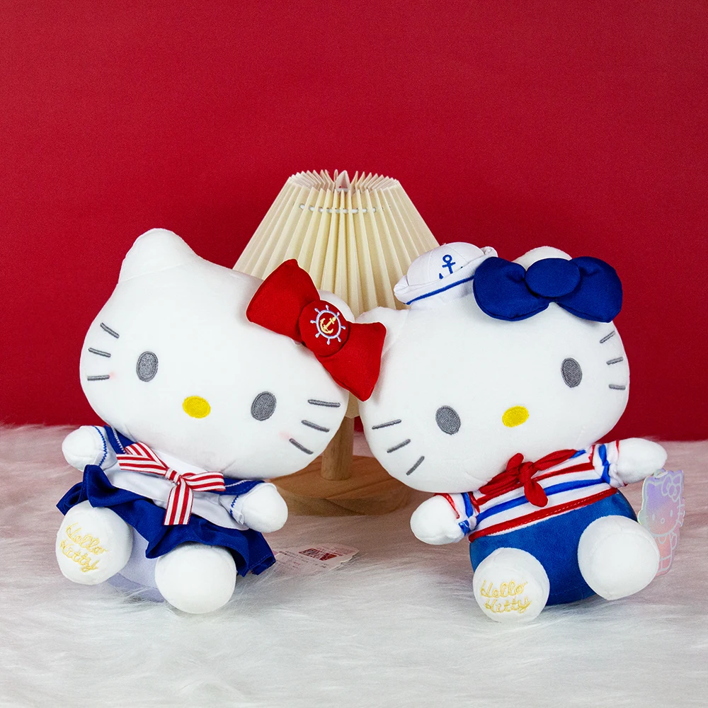 Cartoon Hello Kitty Navy Soft Stuffed Plush Kawaii Toy