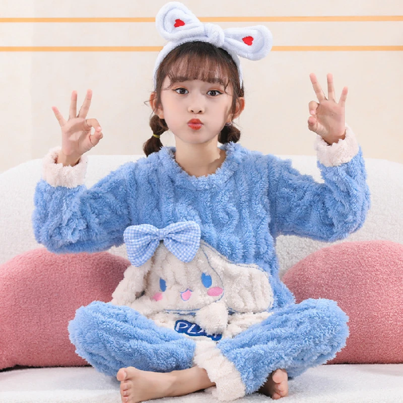 Cartoon Cinnamoroll Kids Kawaii Pajamas