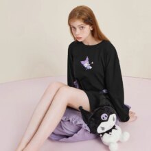 Cartoon Kuromi Kawaii Nightgowns Cartoon Kuromi Kawaii Nightgowns