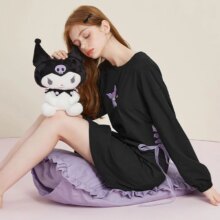 Cartoon Kuromi Kawaii Nightgowns Cartoon Kuromi Kawaii Nightgowns