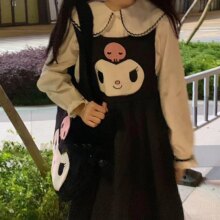 Cartoon Kuromi Kawaii Strap Dress Cartoon Kuromi Kawaii Strap Dress