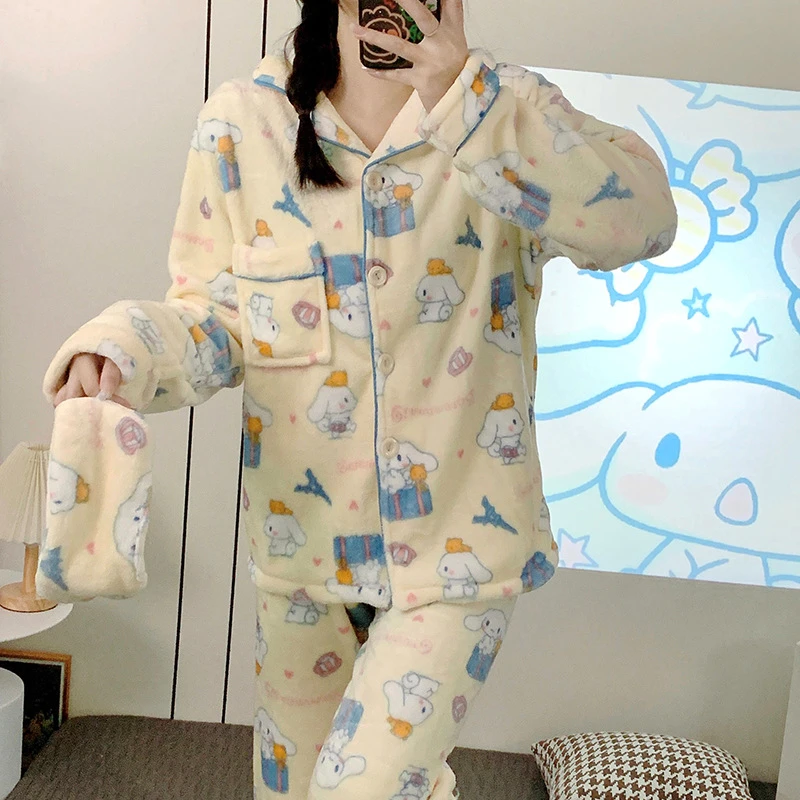 Cartoon Cinnamoroll Plush Kawaii Pajamas Cartoon Cinnamoroll Plush Kawaii Pajamas