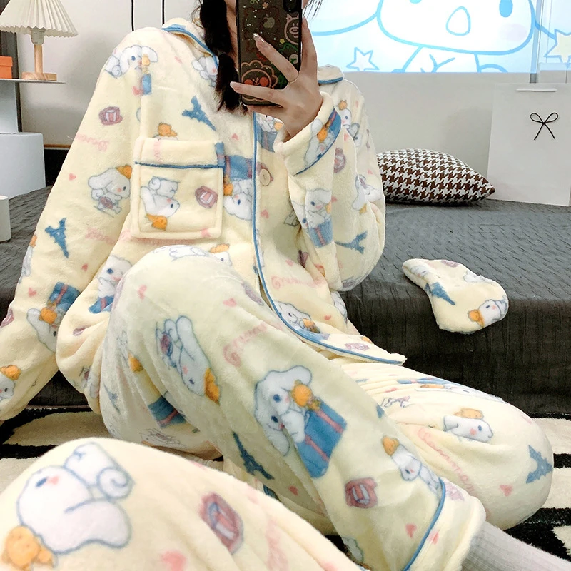 Cartoon Cinnamoroll Plush Kawaii Pajamas Cartoon Cinnamoroll Plush Kawaii Pajamas