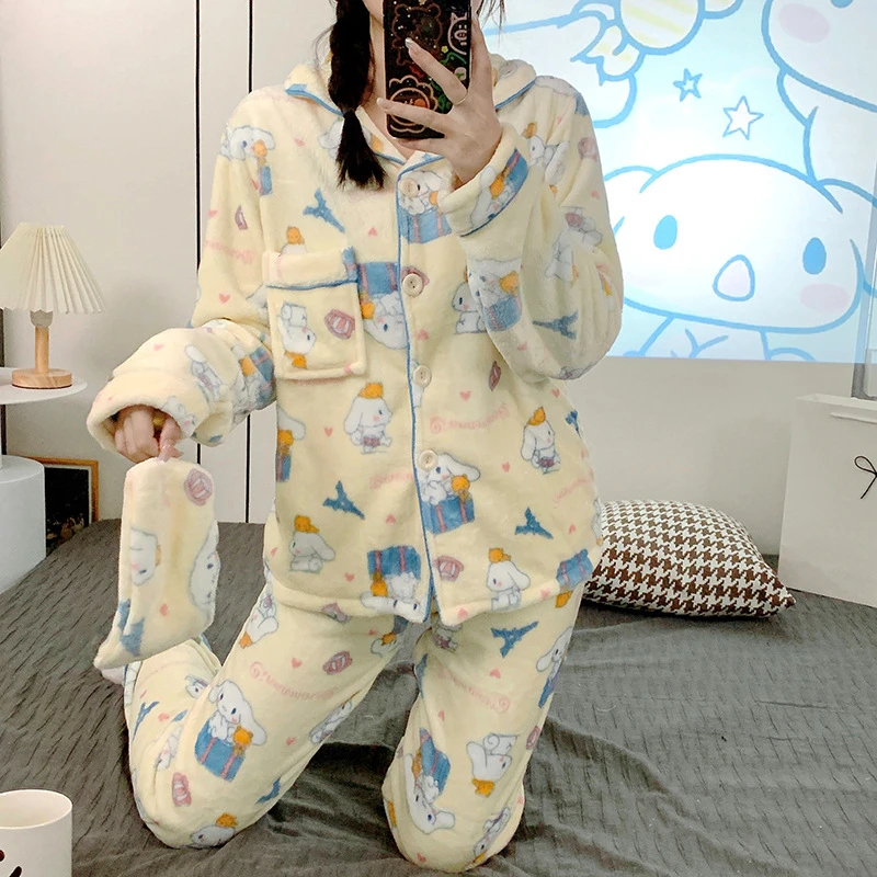 Cartoon Cinnamoroll Plush Kawaii Pajamas Cartoon Cinnamoroll Plush Kawaii Pajamas