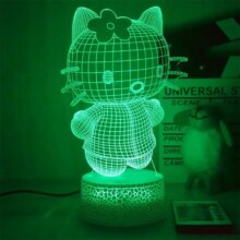 Cartoon Hello Kitty Kawaii 3D Night Light Cartoon Hello Kitty Kawaii 3D Night Light