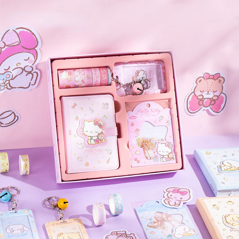 Cartoon Hello Kitty Cinnamoroll Kawaii Magnetic Buckle Notebook