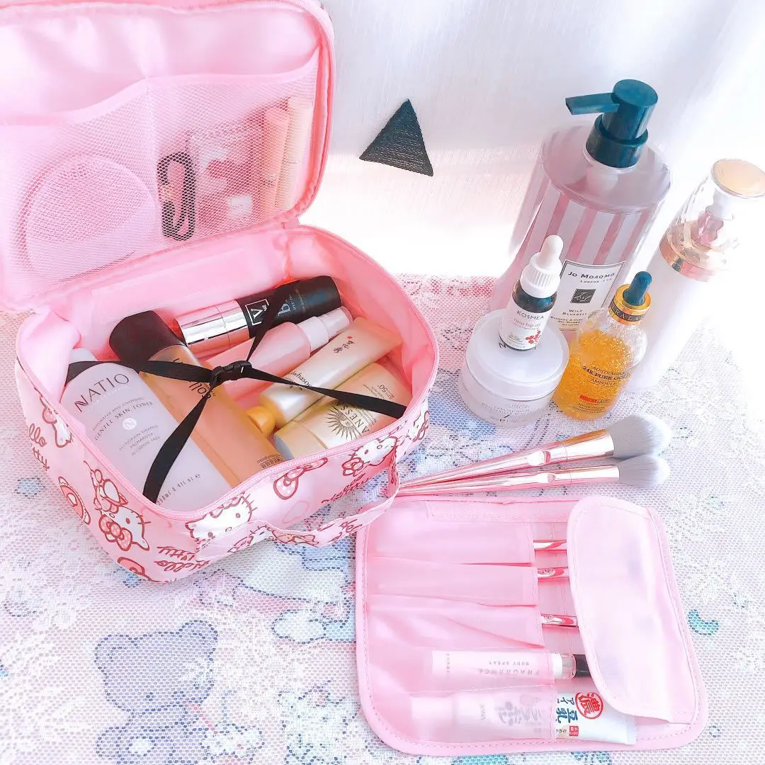 Cartoon Hello Kitty Kawaii Waterproof Cosmetic Bag