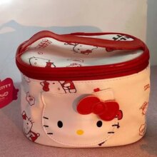 Cartoon Hello-Kitty Kawaii Fashionable Cosmetic Bag Cartoon Hello-Kitty Kawaii Fashionable Cosmetic Bag