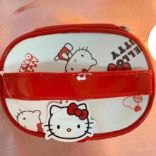 Cartoon Hello-Kitty Kawaii Fashionable Cosmetic Bag Cartoon Hello-Kitty Kawaii Fashionable Cosmetic Bag