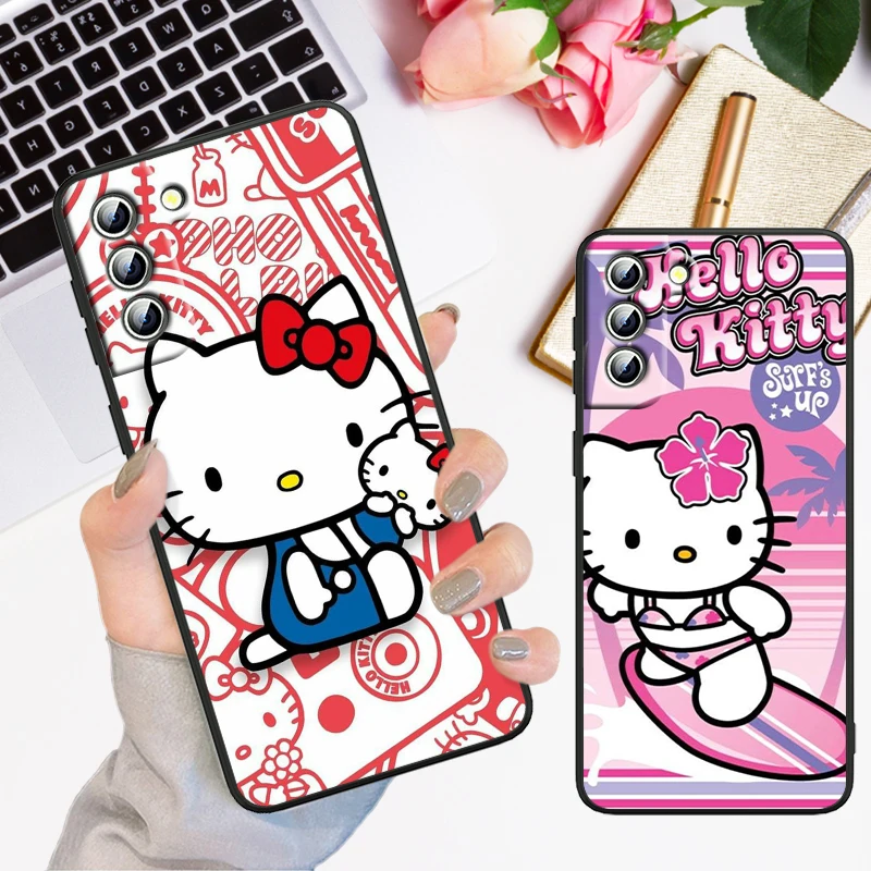 Cartoon Hello Kitty Kawaii Phone Case For Samsung Galaxy