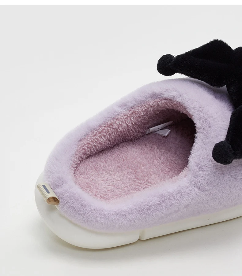 Cartoon Kuromi Kawaii Plush Slipper