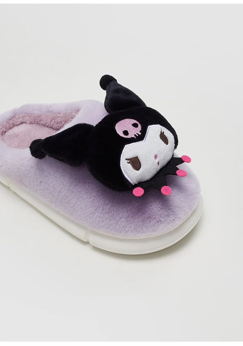 Cartoon Kuromi Kawaii Plush Slipper