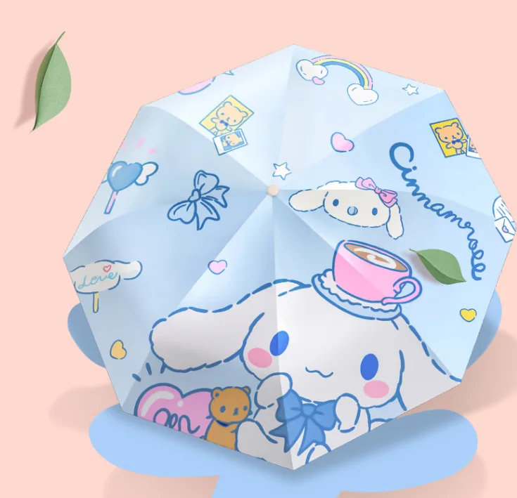 Kawaii Cinnamoroll Cartoon Automatic Folding Umbrella