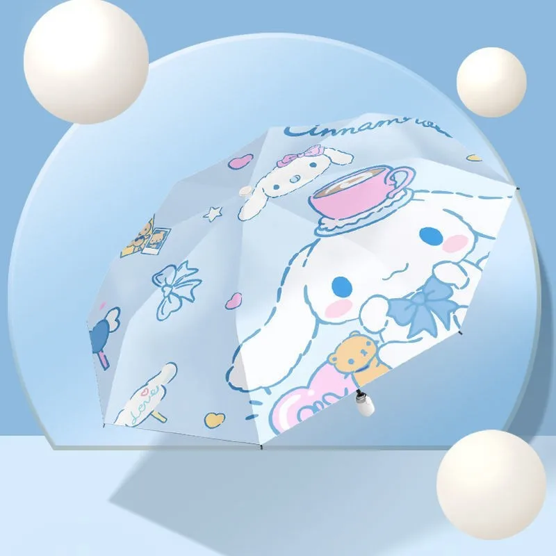 Kawaii Cinnamoroll Cartoon Automatic Folding Umbrella