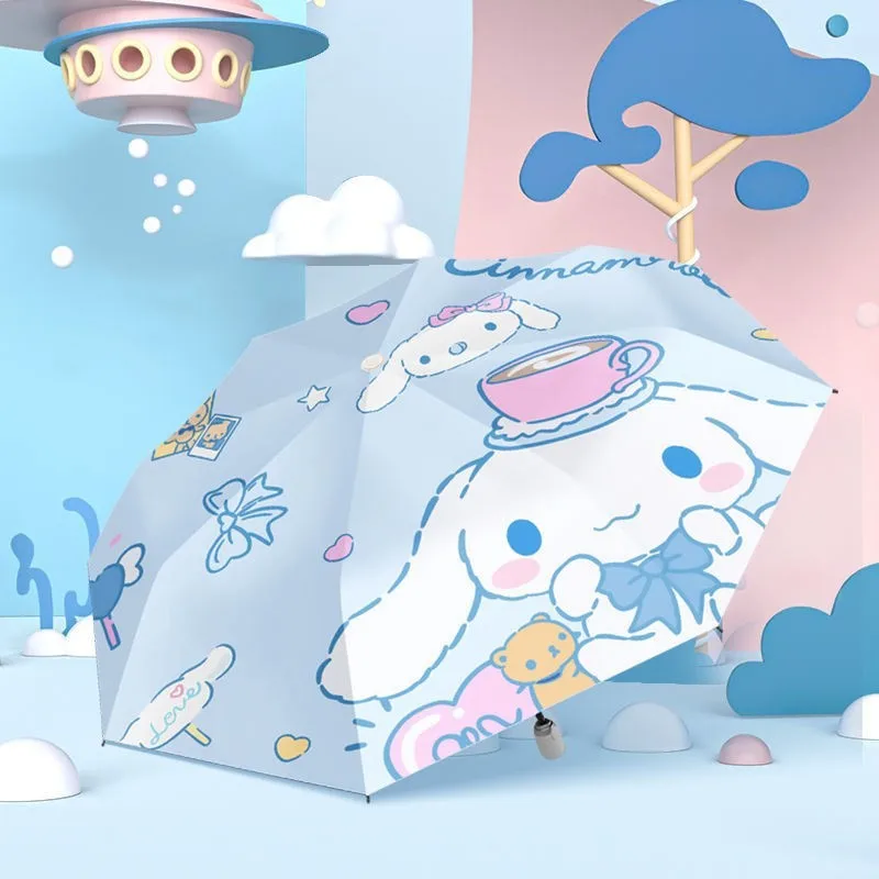 Kawaii Cinnamoroll Cartoon Automatic Folding Umbrella