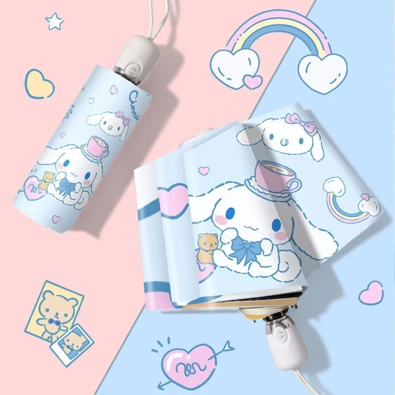 Kawaii Cinnamoroll Cartoon Automatic Folding Umbrella