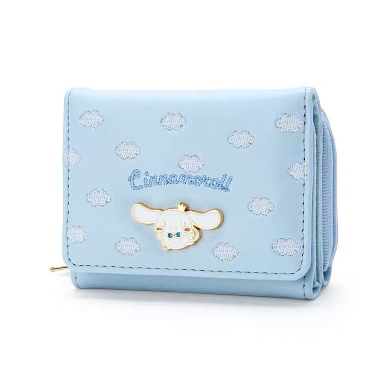 Cartoon Cinnamoroll Three Folding Kawaii Wallet Cartoon Cinnamoroll Three Folding Kawaii Wallet