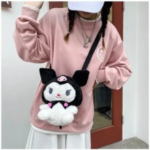 Kawaii Cartoon Kuromi Plush Bag Kawaii Cartoon Kuromi Plush Bag