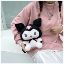 Kawaii Cartoon Kuromi Plush Bag Kawaii Cartoon Kuromi Plush Bag