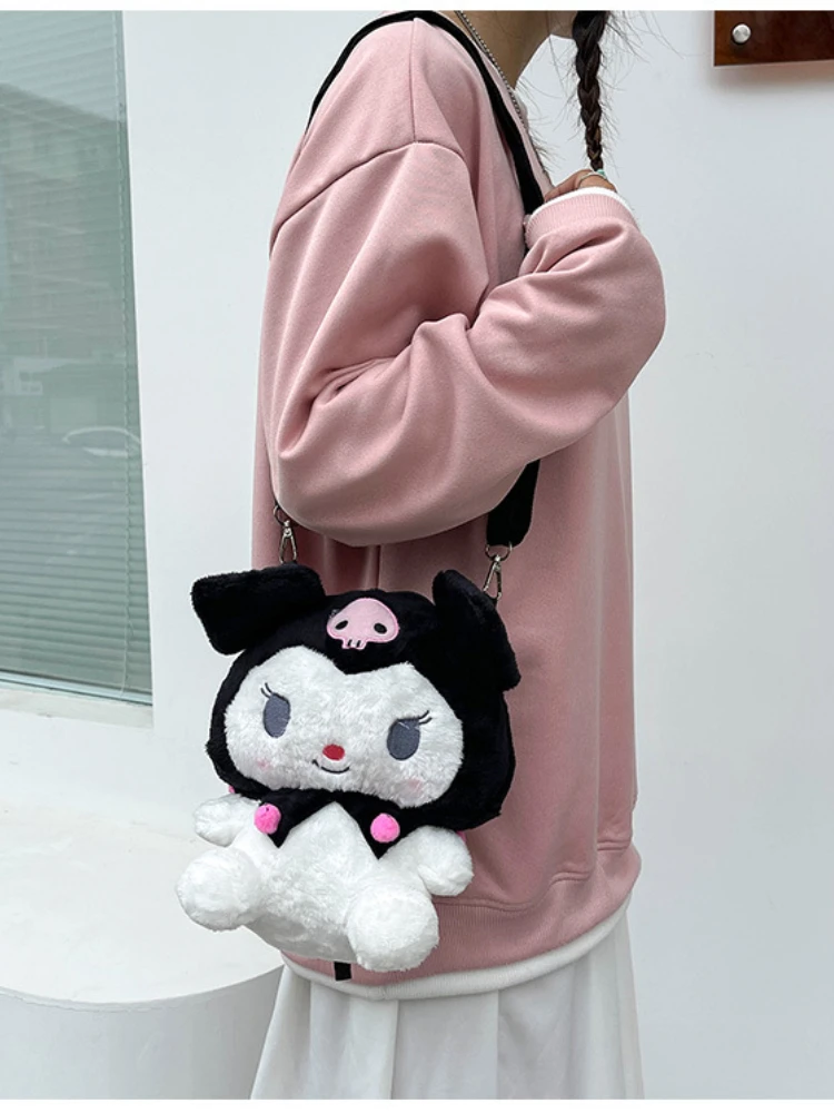 Kawaii Cartoon Kuromi Plush Bag