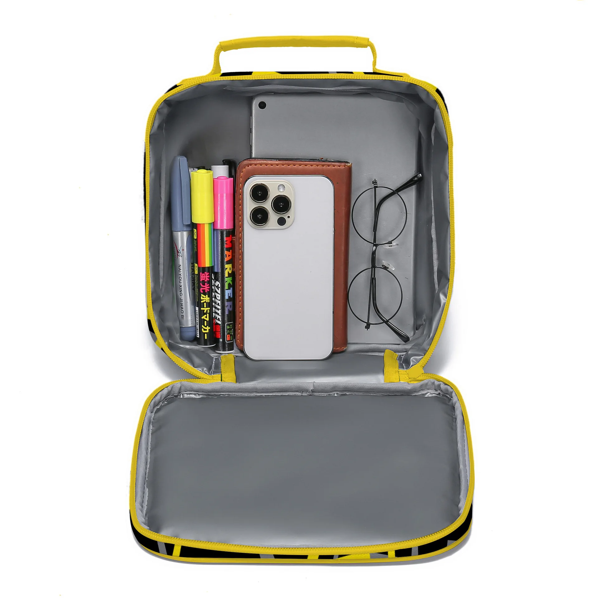 Kawaii Cartoon Pokemon Pikachu Backpack Lunch Bag And Pencil Case