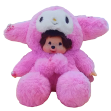 20cm Kawaii Cartoon Monchhichi My Melody Soft Stuffed Plush Toy 20cm Kawaii Cartoon Monchhichi My Melody Soft Stuffed Plush Toy