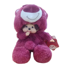 20cm Kawaii Cartoon Monchhichi Lotso Bear Soft Stuffed Plush Toy 20cm Kawaii Cartoon Monchhichi Lotso Bear Soft Stuffed Plush Toy