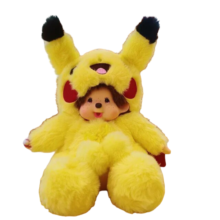 20cm Kawaii Cartoon Monchhichi Pikachu Soft Stuffed Plush Toy 20cm Kawaii Cartoon Monchhichi Pikachu Soft Stuffed Plush Toy