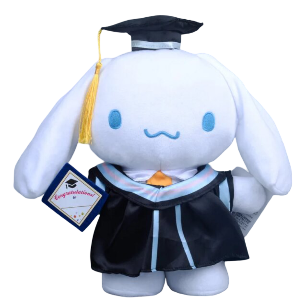 25 /35cm Kawaii Sanrio Anime Cinnamoroll Graduation Plush Toy
