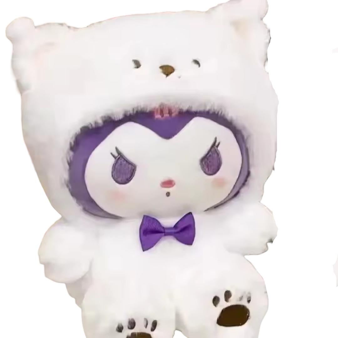 Anime Kawaii Sanrio Kuromi Polar Bear Covered Plush Toy