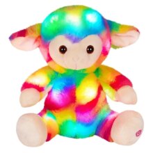 Cartoon Kawaii LED Glowing Light-up Rainbow Sheep Plush Toy Cartoon Kawaii LED Glowing Light-up Rainbow Sheep Plush Toy