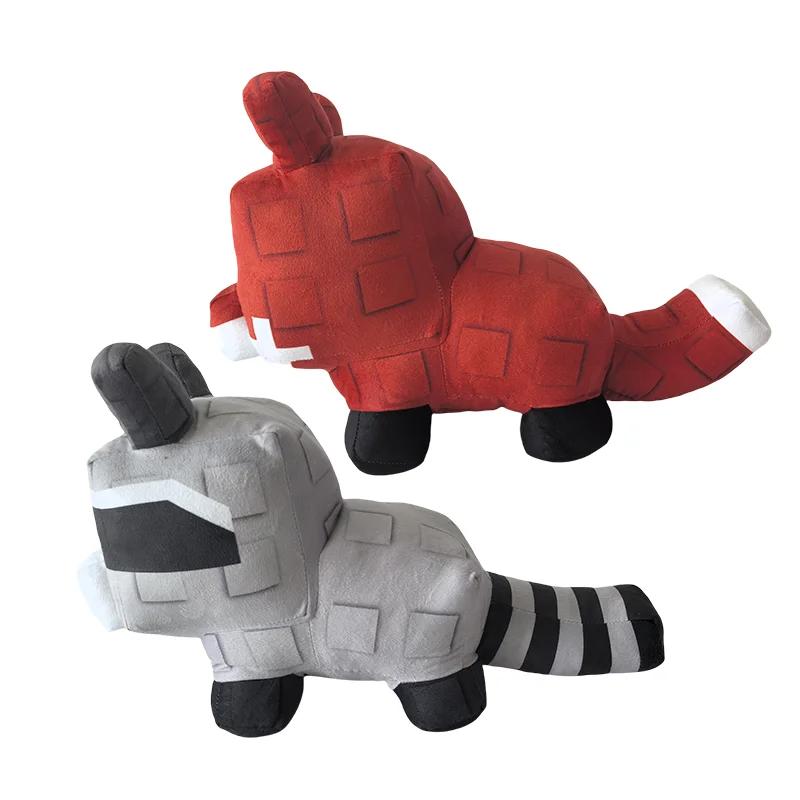 2Pcs Kawaii Grow A Garden Raccoon And Red Fox Plush Toy