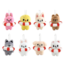 8Pcs Skzoo Character Stuffed Plush Kawaii Keychain 8Pcs Skzoo Character Stuffed Plush Kawaii Keychain