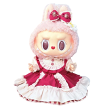 38cm Labubu Kawaii Toy Red Clothes Outfit 38cm Labubu Kawaii Toy Red Clothes Outfit