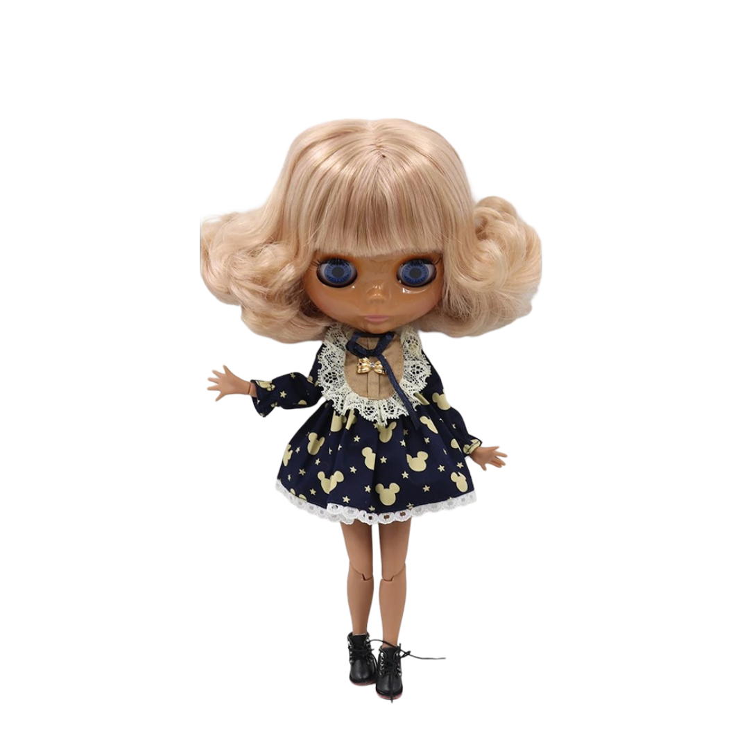 Kawaii ICY DBS Blythe Mickey Mouse Printed Dress Toy