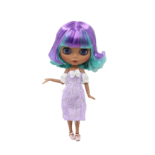 Kawaii ICY DBS Blythe Joint Body Purple Dress Toy Kawaii ICY DBS Blythe Joint Body Purple Dress Toy
