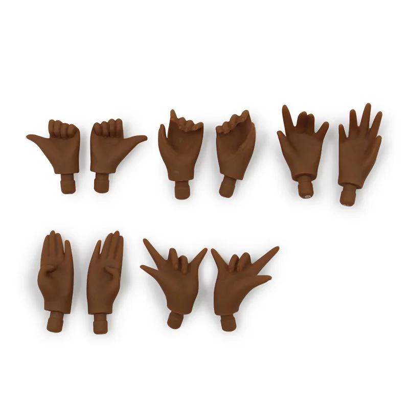 Kawaii Cartoon Blythe Super Black Skin Toy Hands