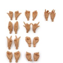 9Pcs Kawaii Cartoon Blythe Dark Skin Toy Hands 9Pcs Kawaii Cartoon Blythe Dark Skin Toy Hands