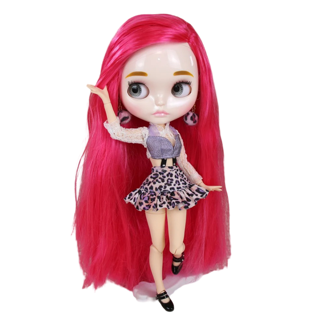 Kawaii ICY DBS Blythe Matte Face Chettah Dress Toy Kawaii ICY DBS Blythe Matte Face Chettah Dress Toy