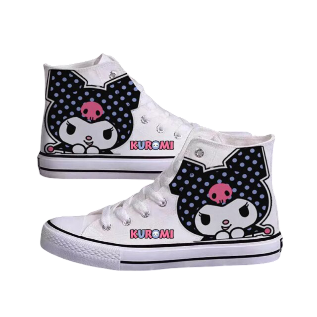 Sanrio Anime Kawaii Kuromi Canvas Shoes