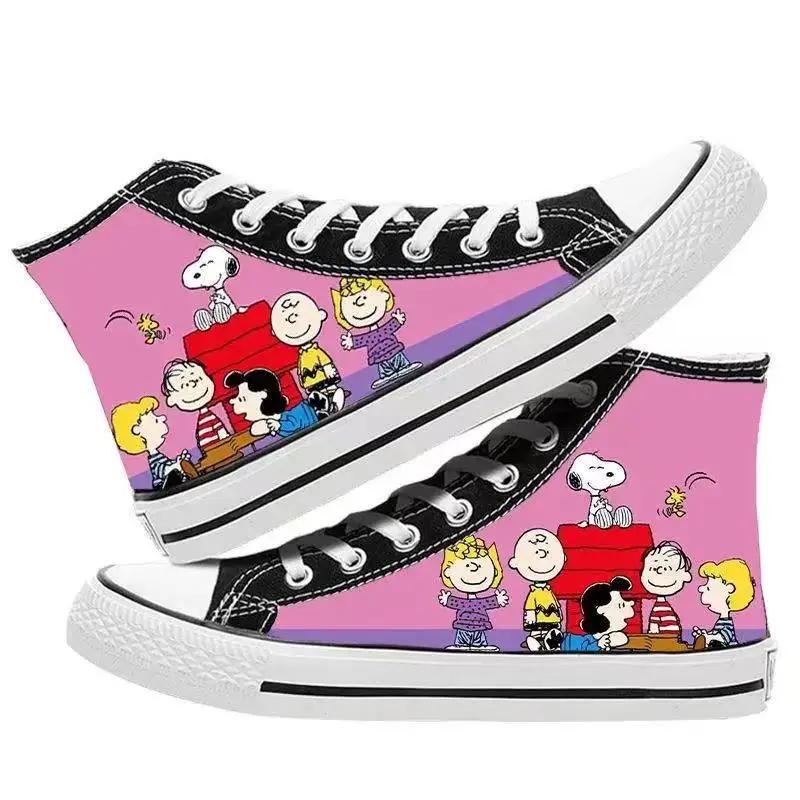 Cartoon Peanuts Snoopy Character Canvas Kawaii Shoes