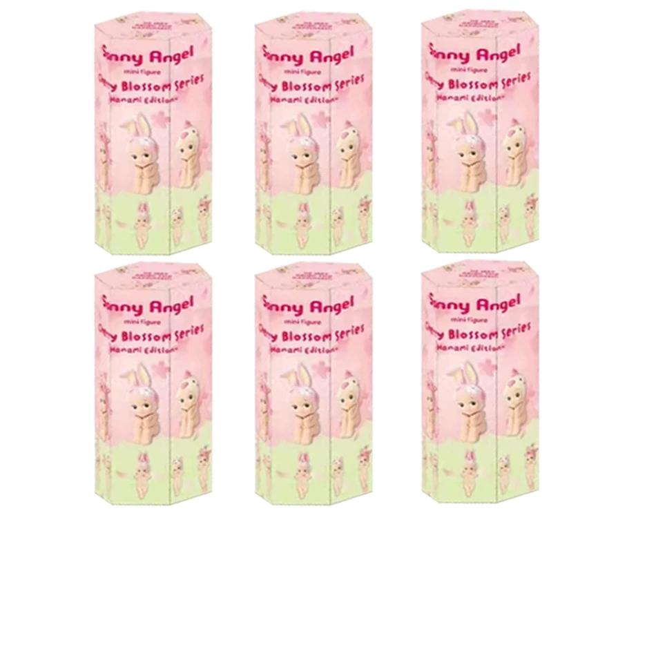 6Pcs Kawaii Cherry Blossom Sonny Angel Mini Figure Toy
