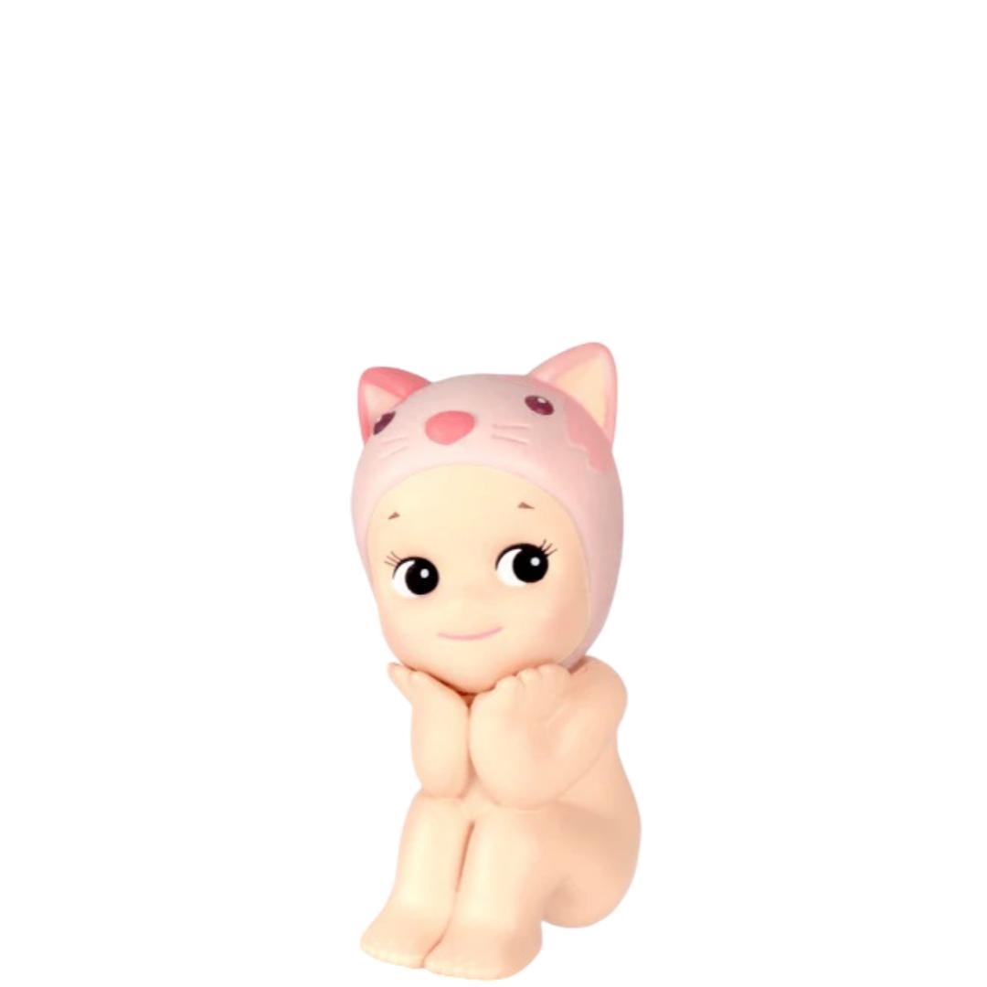 Kawaii Cherry Blossom Sonny Angel Calico Cat Mini Figure Toy
