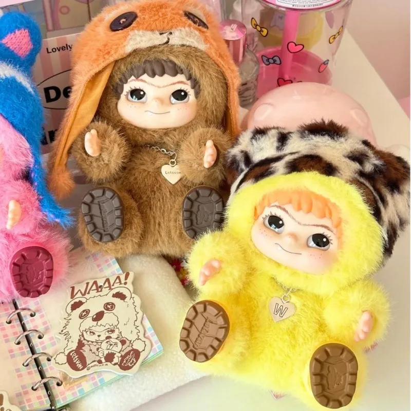 Wakuku Fuzzy Trendy Fun Party Blind Box Cute Wakuku Action Figure Mystery Box Cute Doll Bag Pendant Doll Surprise Bag Gift Toy