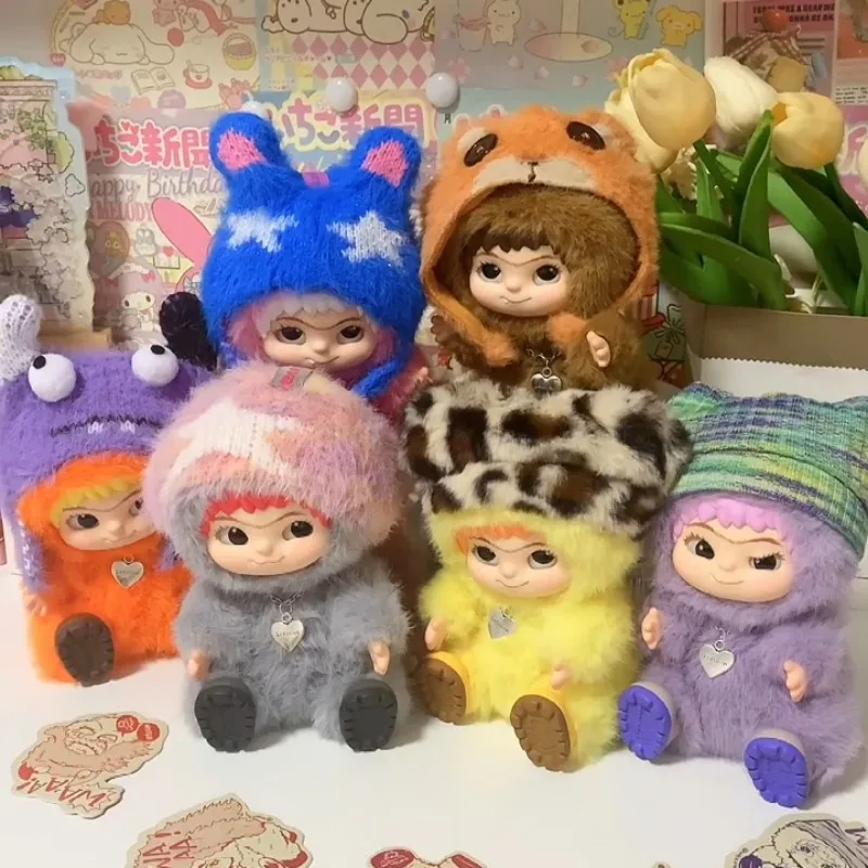 Wakuku Fuzzy Trendy Fun Party Blind Box Cute Wakuku Action Figure Mystery Box Cute Doll Bag Pendant Doll Surprise Bag Gift Toy