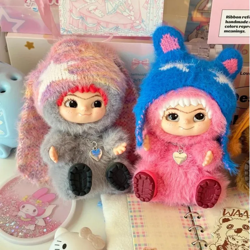 Wakuku Fuzzy Trendy Fun Party Blind Box Cute Wakuku Action Figure Mystery Box Cute Doll Bag Pendant Doll Surprise Bag Gift Toy