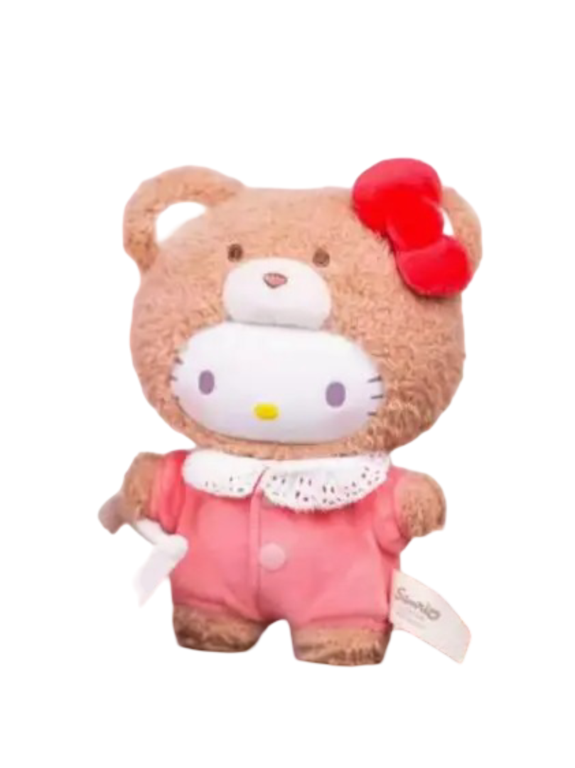 Kawaii Sanrio Hello Kitty Turn Into Bear Plush Toy